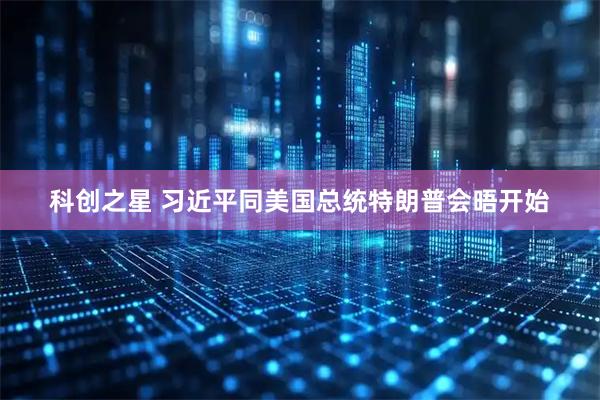 科创之星 习近平同美国总统特朗普会晤开始